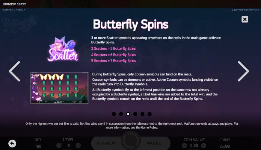Butterfly Staxx Game process