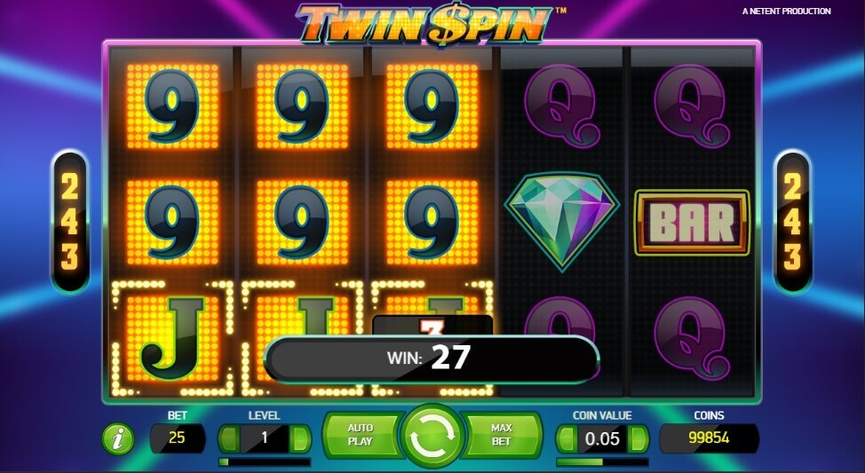 Twin Spin Ігровий процес