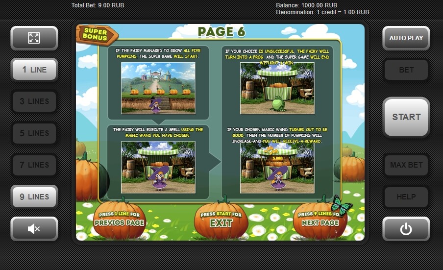 Pumpkin Fairy Game process