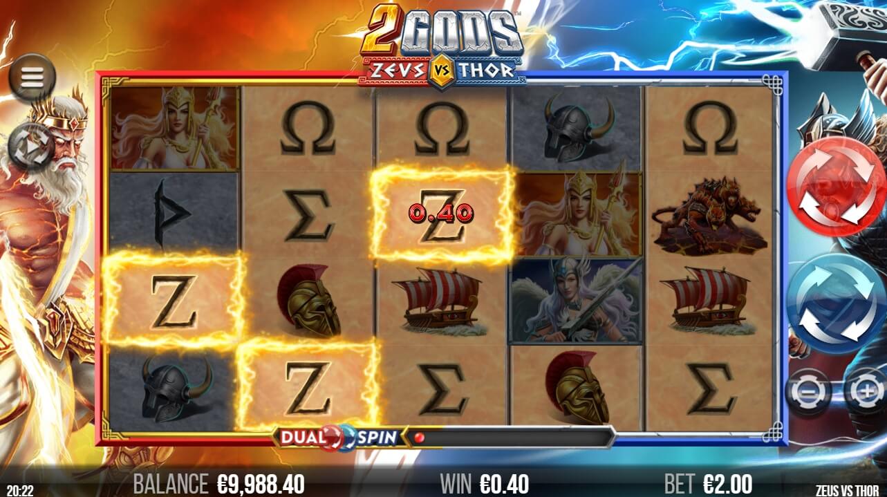 2 Gods Zeus vs Thor  Game process