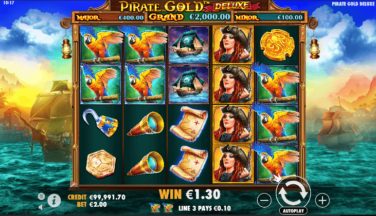 Pirate Gold Deluxe Processo di gioco