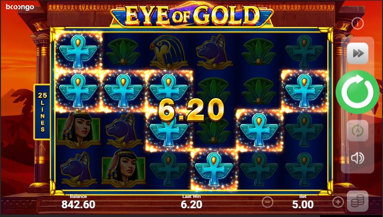 Eye of Gold Game process