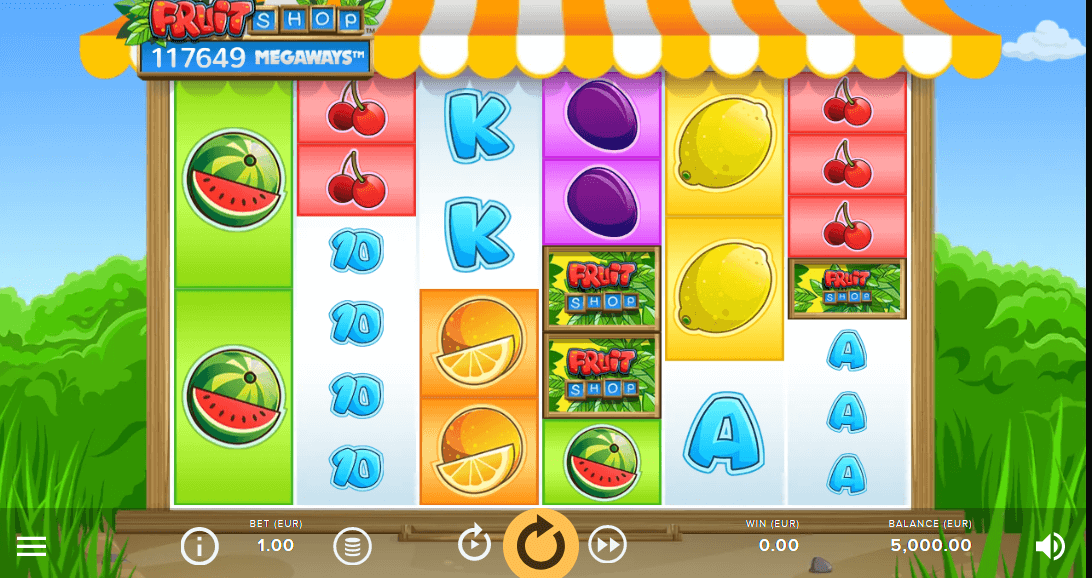 Fruit Shop Megaways Game process