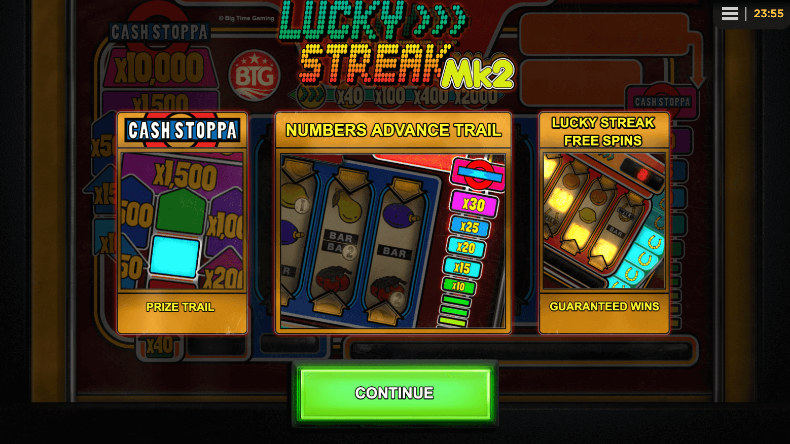 Lucky Streak Mk2 Game process