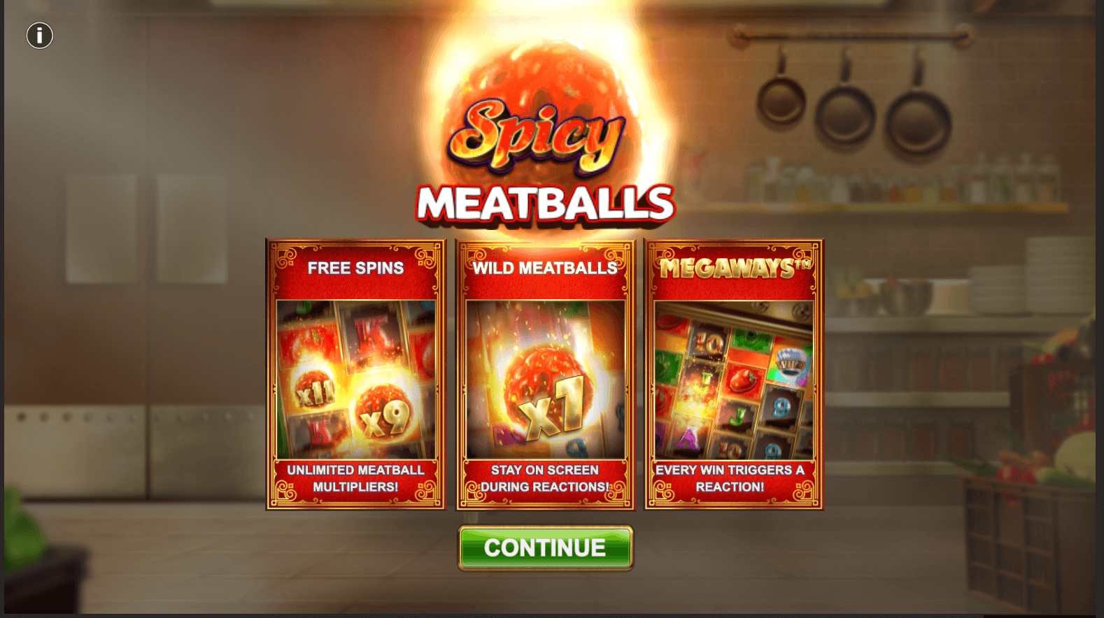Spicy Meatballs Megaways proceso de juego