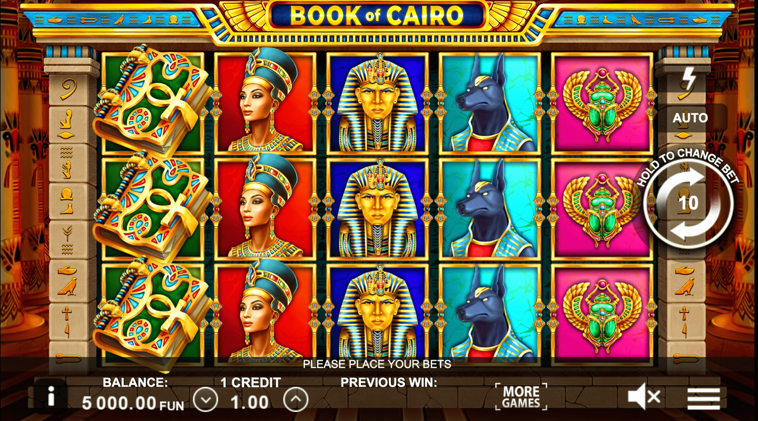 Book of Cairo proceso de juego
